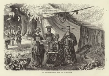 Emperador de Cochinchina y sus ministros