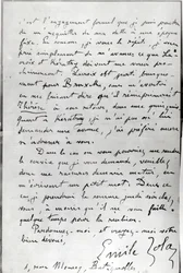 Carta de Zola a Edouard Manet (1832-83) 1868