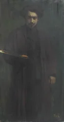 Autorretrato, Emilio Rizzi (óleo sobre lienzo)
