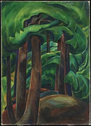 Bosque occidental, c.1931 (óleo sobre lienzo)