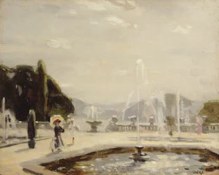 La fuente (óleo sobre lienzo)