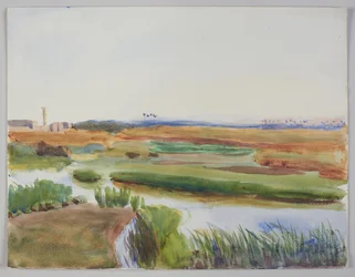 Paisaje con arroyo, El Cairo