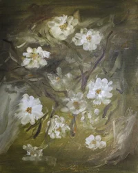 Suaves flores blancas