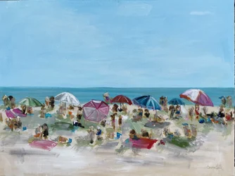 Un día de playa lleno de color
