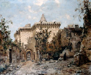 La Puerta de Cordelières y el Castillo, 1891