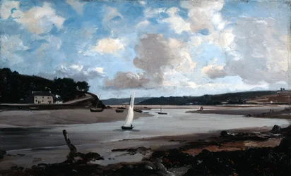 El río en marea baja, 1874