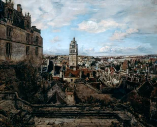 Vista desde la Terraza del Castillo Loches, 1884
