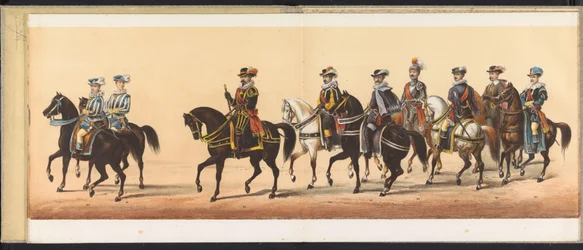 Procesión en Haarlem, 1872 (lámina 6) Procesión celebrada en Haarlem, el 1 de abril de 1872. (título de la serie sobre el objeto)