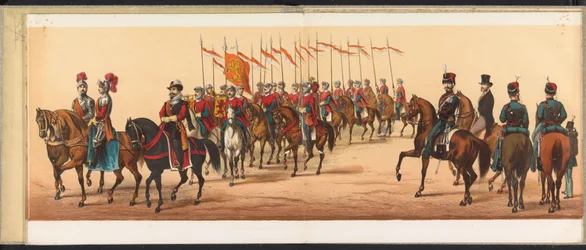 Procesión en Haarlem, 1872 (lámina 7) Procesión celebrada en Haarlem, el 1 de abril de 1872. (título de la serie sobre el objeto)