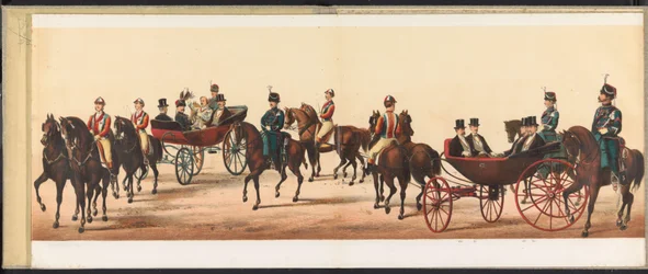 Desfile en Haarlem, 1872 (lámina 8) Procesión celebrada en Haarlem, el 1 de abril de 1872. (título de la serie sobre el objeto)