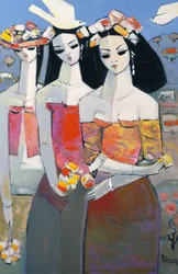 Dos pájaros blancos