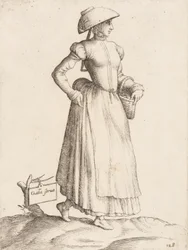 Placa de vestuario: Galla Serva, ca. 1557-58