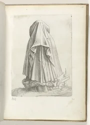 Flandes (título sobre objeto) Een vrouw uit Vlaanderen, gekleed volgens de mode van ca. 1550 La actitud de los comerciantes contemporáneos (título de la serie)
