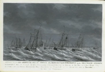 La flota bátava frente a Veere, 1800