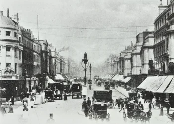 252-260 Regent Street, Westminster LB: mirando al norte hacia Oxford Circus, 1890