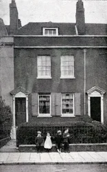 387, Commercial Road, Portsmouth, Hampshire, lugar de nacimiento de Charles Dickens el 7 de febrero de 1812, c.1900