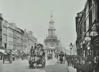 4-10 Strand, Westminster LB: elevaciones frontales, 1895