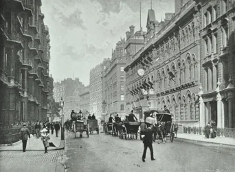 Army and Navy Stores, Victoria Street, Westminster: vista este desde Francis Street, 1895
