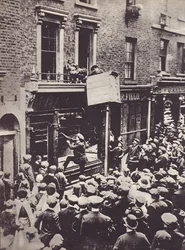 Ataque a tienda alemana en Londres, c.1914