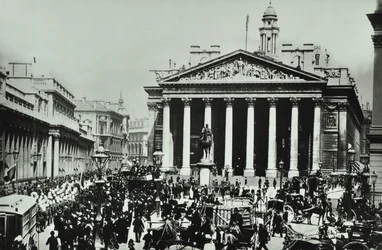 Banco de Inglaterra, Threadneedle Street, Ciudad de Londres, 1890