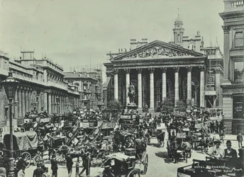 Banco de Inglaterra, Threadneedle Street, Ciudad de Londres, 1890