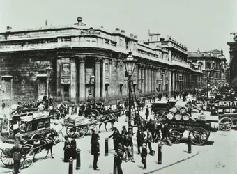 Banco de Inglaterra, Threadneedle Street, Ciudad de Londres, 1890
