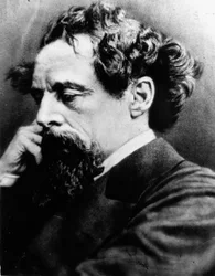 Charles Dickens (foto en blanco y negro)