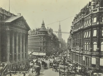 Cheapside, desde Mansion House, Ciudad de Londres, 1885