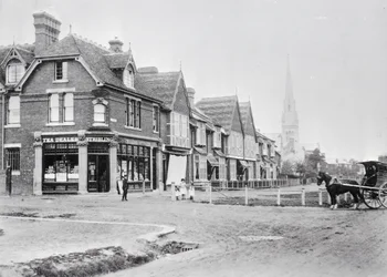 Esquina de Chase Side y Chase Green Avenue, hacia 1890