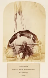 Dureeahon, Hindú de Bundelcund, Allahabad, de The People of India, por J. Forbes Watson, publicado en 1868