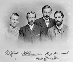E.J. Glave, W.G. Parminter, Herbert Ward y Roger Casement