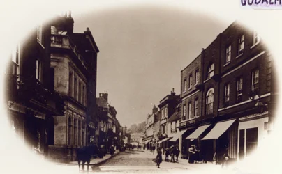 Calle High Street de Godalming, Surrey, c.1900