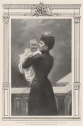 Su Majestad la Reina Alexandra y el Príncipe Enrique de Cornualles y York