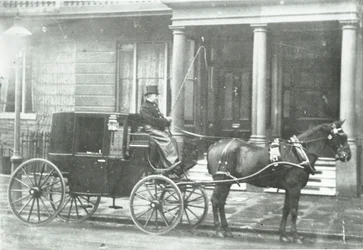 Coche de caballos, 1890