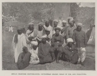 Disturbios en la frontera india, Muhammad Sharif, Khan de Dir, y seguidores