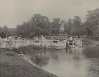 Jardines de Kensington (foto b/n)