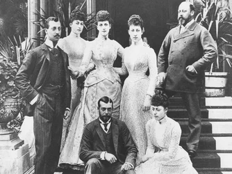 El Rey Eduardo y su familia