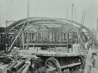Kings Cross Station: trabajos de construcción en progreso, 1862