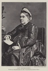 Lady Ingram-Watkin, viuda del fundador de Illustrated London News