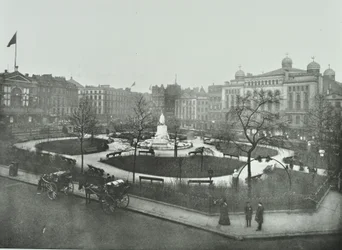 Leicester Square, Westminster LB: mirando al noreste, 1896