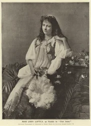 Señorita Cissy Loftus, como Haidee en Don Juan