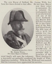 Sr. George Wells, cinco veces alcalde de Bedford