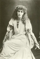 Mrs Beerbohm Tree como Ofelia (gravure)
