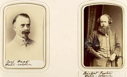 Retratos de Carl Haas y Myles Birket Foster