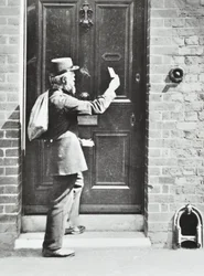 Cartero en King William Walk, Greenwich, 1885