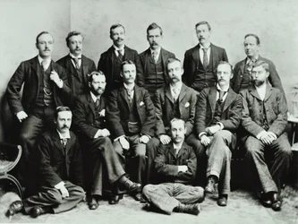 Rosendale Road School: grupo de maestros, 1897
