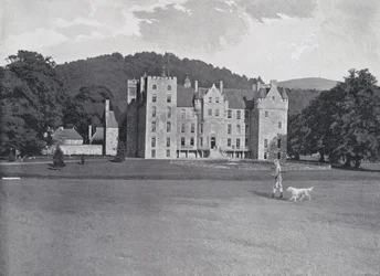 Escocia: Castillo de Aboyne (foto en b/n)