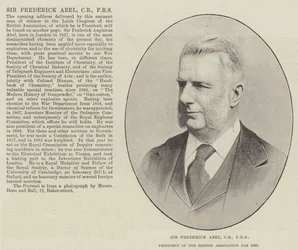 Sir Frederick Abel, CB, FRS, Presidente de la Asociación Británica para 1890