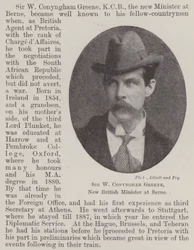 Sir W Conyngham Greene, nuevo ministro británico en Berna