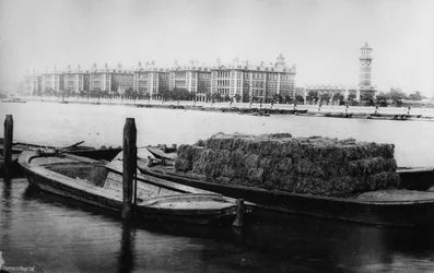 Hospital St Thomas, Albert Embankment, finales del siglo XIX